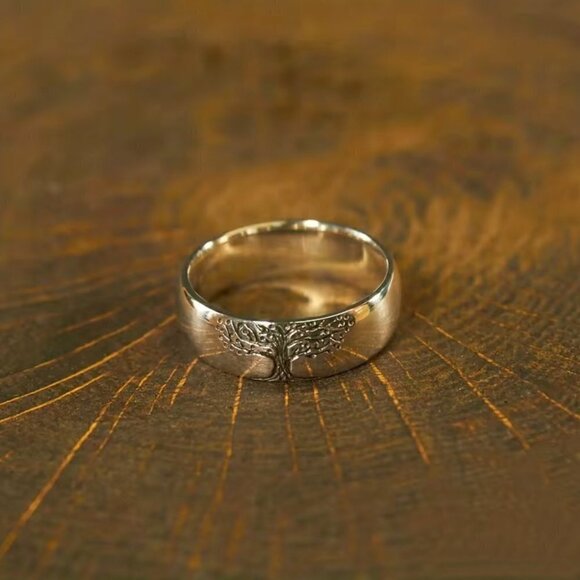Boho Bodhi Tree of Life Band Ring #762 - Picture 8 of 9